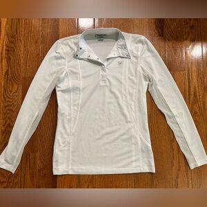 White Ariat Pro Series Riding Blouse